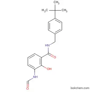 Molecular Structure of 188755-95-5 (Benzamide,
N-[[4-(1,1-dimethylethyl)phenyl]methyl]-3-(formylamino)-2-hydroxy-)