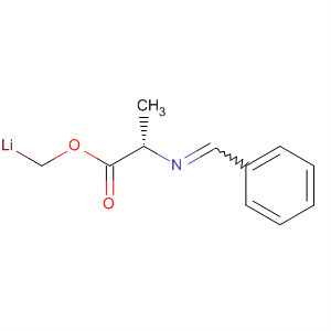 Molecular Structure of 188760-04-5 (Alanine, N-(phenylmethylene)-, methyl ester, ion(1-), lithium)