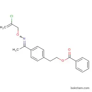 Molecular Structure of 188801-24-3 (Ethanone, 1-[4-[2-(benzoyloxy)ethyl]phenyl]-,
1-[O-(2-chloro-2-propenyl)oxime])