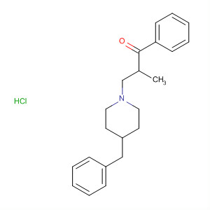 1-Propanone, 2-methyl-1-phenyl-3-[4-(phenylmethyl)-1-piperidinyl]-, hydrochloride