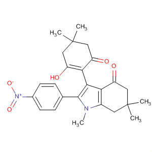 4H-Indol-4-one, 1,5,6,7-tetrahydro-3-(2-hydroxy-4,4-dimethyl-6-oxo-1-cyclohexen-1-yl)-1 ,6,6-trimethyl-2-(4-nitrophenyl)-