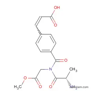 Molecular Structure of 188979-93-3 (Glycine, N-[4-(2-carboxyethenyl)benzoyl]-L-alanyl-, 2-methyl ester)