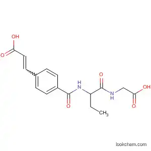 Molecular Structure of 188980-02-1 (2-Propenoic acid,
3-[4-[[[1-[[(carboxymethyl)amino]carbonyl]propyl]amino]carbonyl]phenyl]
-)