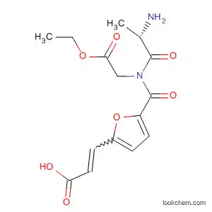 Molecular Structure of 188980-46-3 (Glycine, N-[[5-(2-carboxyethenyl)-2-furanyl]carbonyl]-L-alanyl-, 2-ethyl
ester)