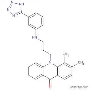 Molecular Structure of 189009-17-4 (9(10H)-Acridinone,
3,4-dimethyl-10-[3-[[3-(1H-tetrazol-5-yl)phenyl]amino]propyl]-)