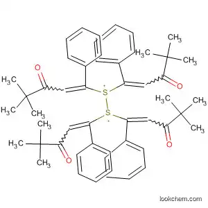 Molecular Structure of 189028-75-9 (1-Penten-3-one, 1,1'-dithiobis[4,4-dimethyl-1-phenyl-)