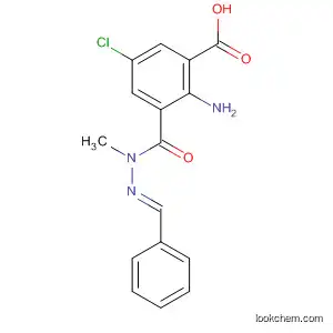 Molecular Structure of 189167-37-1 (Benzoic acid, 2-amino-5-chloro-, methyl(phenylmethylene)hydrazide,
(E)-)