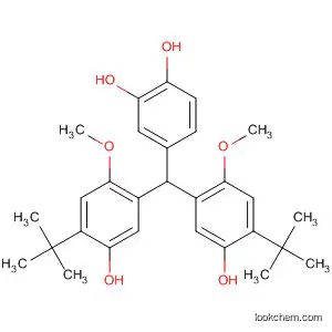 Molecular Structure of 189178-15-2 (1,2-Benzenediol,
4-[bis[4-(1,1-dimethylethyl)-5-hydroxy-2-methoxyphenyl]methyl]-)