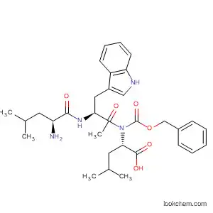 Molecular Structure of 189237-16-9 (D-Leucine, N-[(phenylmethoxy)carbonyl]-L-leucyl-1-methyl-D-tryptophyl-)