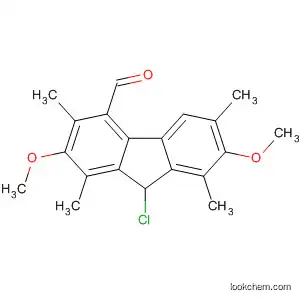 Molecular Structure of 189238-35-5 (9H-Fluorene-4-carboxaldehyde,
9-chloro-2,7-dimethoxy-1,3,6,8-tetramethyl-)
