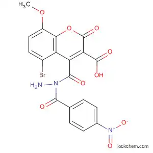 Molecular Structure of 189253-59-6 (2H-1-Benzopyran-3-carboxylic acid, 5-bromo-8-methoxy-2-oxo-,
2-(4-nitrobenzoyl)hydrazide)