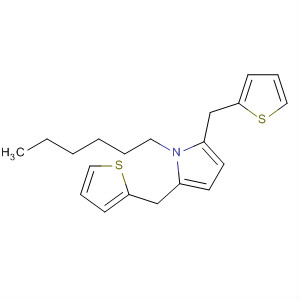 1H-Pyrrole, 1-hexyl-2,5-bis(2-thienylmethyl)-