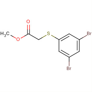 Molecular Structure of 189253-93-8 (Acetic acid, [(3,5-dibromophenyl)thio]-, methyl ester)