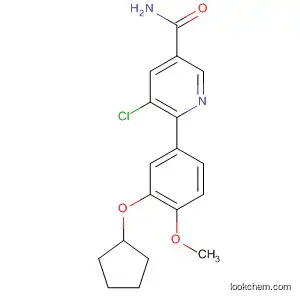 3-Pyridinecarboxamide,
5-chloro-6-[3-(cyclopentyloxy)-4-methoxyphenyl]-