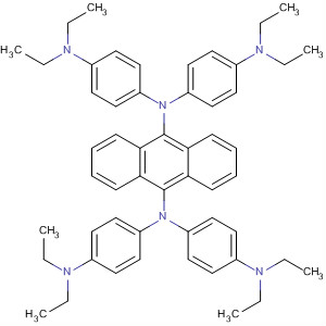 Molecular Structure of 189263-92-1 (9,10-Anthracenediamine, N,N,N',N'-tetrakis[4-(diethylamino)phenyl]-)