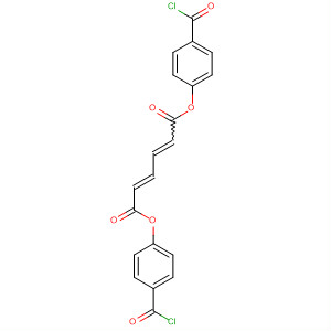 Molecular Structure of 189265-63-2 (2,4-Hexadienedioic acid, bis[4-(chlorocarbonyl)phenyl] ester, (E,E)-)