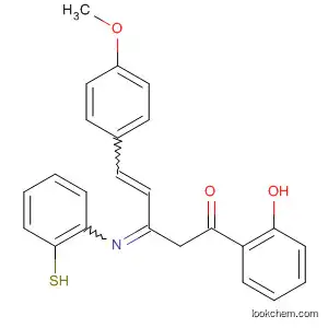 4-Penten-1-one,
1-(2-hydroxyphenyl)-3-[(2-mercaptophenyl)imino]-5-(4-methoxyphenyl)-