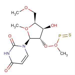Molecular Structure of 189271-05-4 (Uridine, 5'-O-methyl-, 2'-(O,O-dimethyl phosphorothioate))