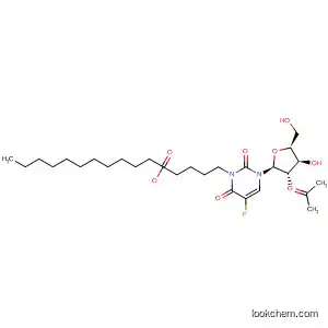 Molecular Structure of 189275-16-9 (Uridine, 5-fluoro-2',3'-O-(1-methylethylidene)-, 5'-hexadecanoate)