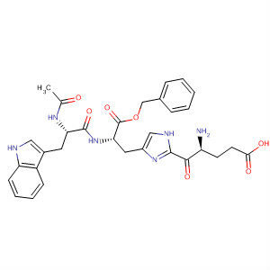 L-Histidine, N-acetyl-L-tryptophyl-L-a-glutamyl-, 2-(phenylmethyl) ester