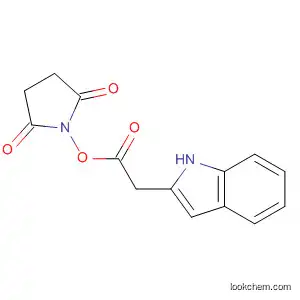 Molecular Structure of 189277-27-8 (2,5-Pyrrolidinedione, 1-[(1H-indol-2-ylacetyl)oxy]-)