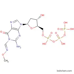 Molecular Structure of 189278-08-8 (Guanosine 5'-(tetrahydrogen triphosphate), 2'-deoxy-, O-methyloxime)