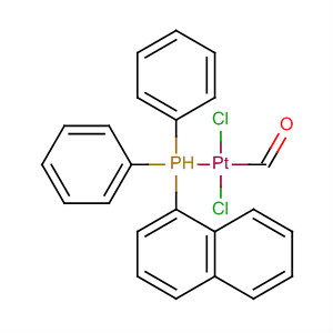 Molecular Structure of 189282-50-6 (Platinum, carbonyldichloro(1-naphthalenyldiphenylphosphine)-)