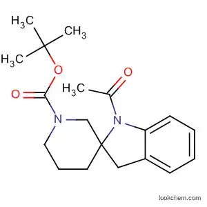 Molecular Structure of 189321-23-1 (Spiro[2H-indole-2,3'-piperidine]-1'-carboxylic acid,
1-acetyl-1,3-dihydro-, 1,1-dimethylethyl ester)
