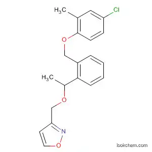 Molecular Structure of 189375-56-2 (Isoxazole,
3-[[2-[(4-chloro-2-methylphenoxy)methyl]phenyl]ethoxymethyl]-)