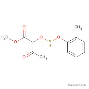 Butanoic acid, 2-[(methylphenoxyphosphinyl)oxy]-3-oxo-, methyl ester