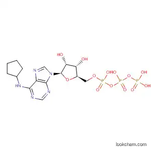 Molecular Structure of 189822-11-5 (Adenosine 5'-(tetrahydrogen triphosphate), N-cyclopentyl-)