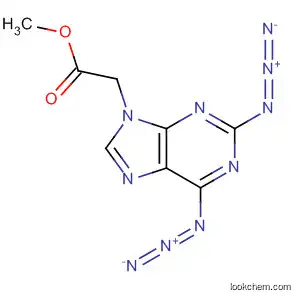 Molecular Structure of 189885-93-6 (9H-Purine-9-acetic acid, 2,6-diazido-, methyl ester)