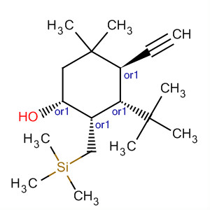 Cyclohexanol, 3-(1,1-dimethylethyl)-4-ethynyl-5,5-dimethyl-2-[(trimethylsilyl)methyl]-, (1R,2S,3S,4S)-rel-
