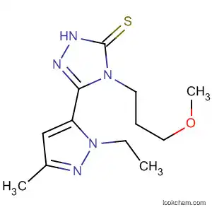 3H-1,2,4-Triazole-3-thione,
5-(1-ethyl-3-methyl-1H-pyrazol-5-yl)-2,4-dihydro-4-(3-methoxypropyl)-