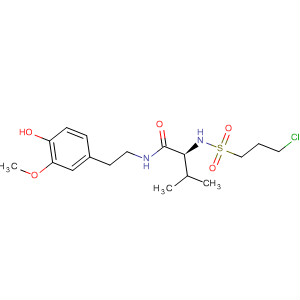 Butanamide, 2-[[(3-chloropropyl)sulfonyl]amino]-N-[2-(4-hydroxy-3-methoxyphenyl)eth yl]-3-methyl-, (2S)-