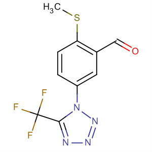 Benzaldehyde, 2-(methylthio)-5-[5-(trifluoromethyl)-1H-tetrazol-1-yl]-