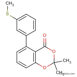 Molecular Structure of 190319-21-2 (4H-1,3-Benzodioxin-4-one, 2,2-dimethyl-5-[3-(methylthio)phenyl]-)
