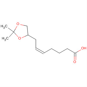 Molecular Structure of 190390-46-6 (5-Heptenoic acid, 7-(2,2-dimethyl-1,3-dioxolan-4-yl)-, (Z)-)