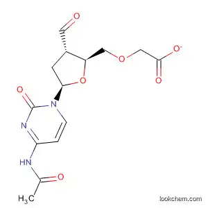 Molecular Structure of 192314-91-3 (Cytidine, N-acetyl-2',3'-dideoxy-3'-formyl-, 5'-acetate)