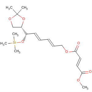 2-Butenedioic acid, (2E,4E,6S)-6-[(4S)-2,2-dimethyl-1,3-dioxolan-4-yl]-6-[(trimethylsilyl)oxy]- 2,4-hexadienyl methyl ester, (2Z)-
