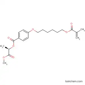 Benzoic acid, 4-[[6-[(2-methyl-1-oxo-2-propenyl)oxy]hexyl]oxy]-,
2-methoxy-1-methyl-2-oxoethyl ester, (R)-