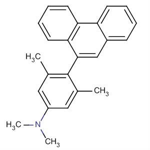 Molecular Structure of 192387-89-6 (Benzenamine, N,N,3,5-tetramethyl-4-(9-phenanthrenyl)-)