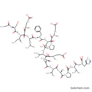 Molecular Structure of 192514-65-1 (L-Histidine,
glycyl-L-seryl-L-a-glutamyl-L-isoleucyl-L-leucyl-L-phenylalanyl-L-a-glutamyl
-L-valyl-L-prolyl-L-a-glutamyl-L-valyl-L-threonyl-L-valyl-L-alanyl-L-prolyl-L-val
yl-)