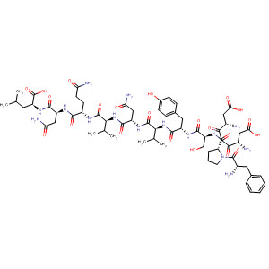 Molecular Structure of 192516-35-1 (L-Leucine,
L-phenylalanyl-L-a-aspartyl-L-a-aspartyl-L-prolyl-L-seryl-L-tyrosyl-L-valyl-L-
asparaginyl-L-valyl-L-glutaminyl-L-asparaginyl-)