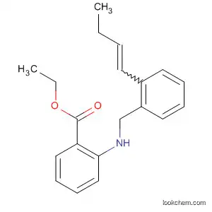 Benzoic acid, 2-[2-butenyl(phenylmethyl)amino]-, ethyl ester