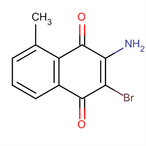 Molecular Structure of 192718-98-2 (1,4-Naphthalenedione, 3-amino-2-bromo-5-methyl-)