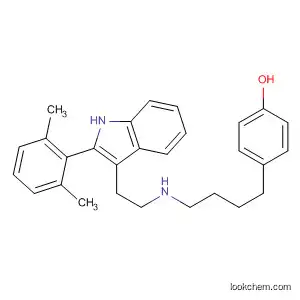 Molecular Structure of 192771-91-8 (Phenol, 4-[4-[[2-[2-(2,6-dimethylphenyl)-1H-indol-3-yl]ethyl]amino]butyl]-)