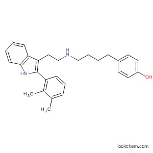 Molecular Structure of 192771-99-6 (Phenol, 4-[4-[[2-[2-(2,3-dimethylphenyl)-1H-indol-3-yl]ethyl]amino]butyl]-)