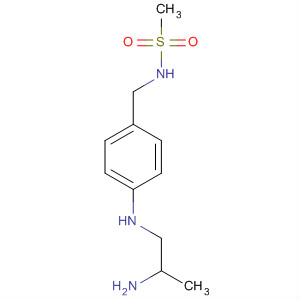Molecular Structure of 192775-40-9 (Methanesulfonamide, N-[[4-[(2-aminopropyl)amino]phenyl]methyl]-)