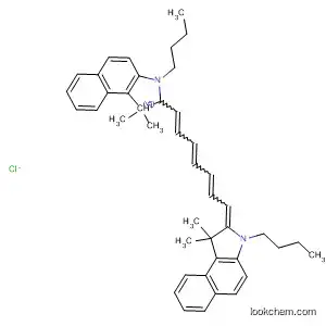 Molecular Structure of 192825-12-0 (1H-Benz[e]indolium,
3-butyl-2-[7-(3-butyl-1,3-dihydro-1,1-dimethyl-2H-benz[e]indol-2-ylidene
)-1,3,5-heptatrienyl]-1,1-dimethyl-, chloride)
